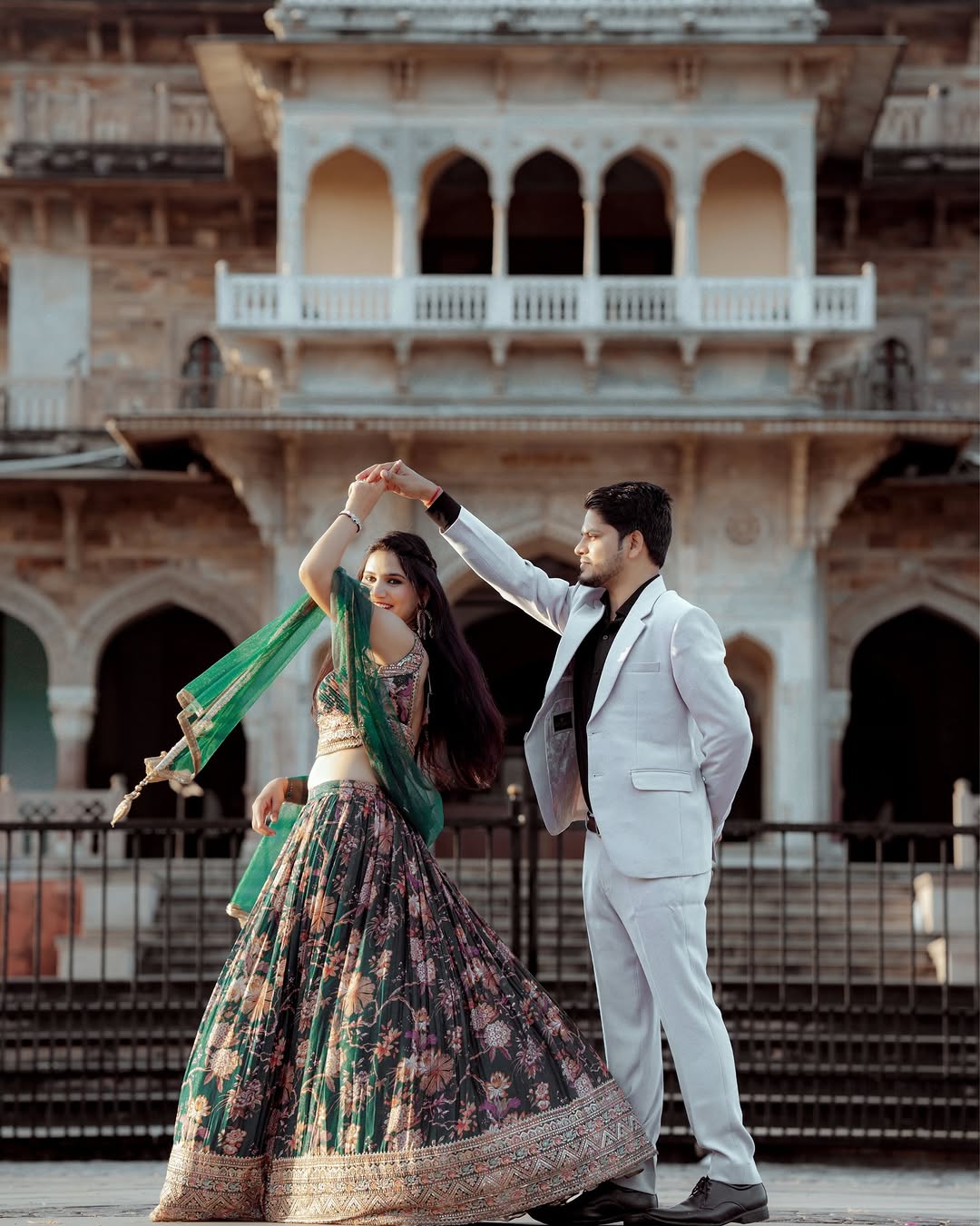Pre-wedding shoot in Jaipur, couple portrait